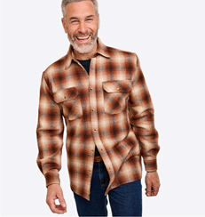 Pegasus Long Sleeve Check Shirt with Chest Pockets - MF707